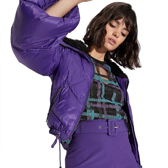 BNWT A|X Armani Exchange Short Sleeve Colorful Striped Blouse Size S - Picture 3 of 13